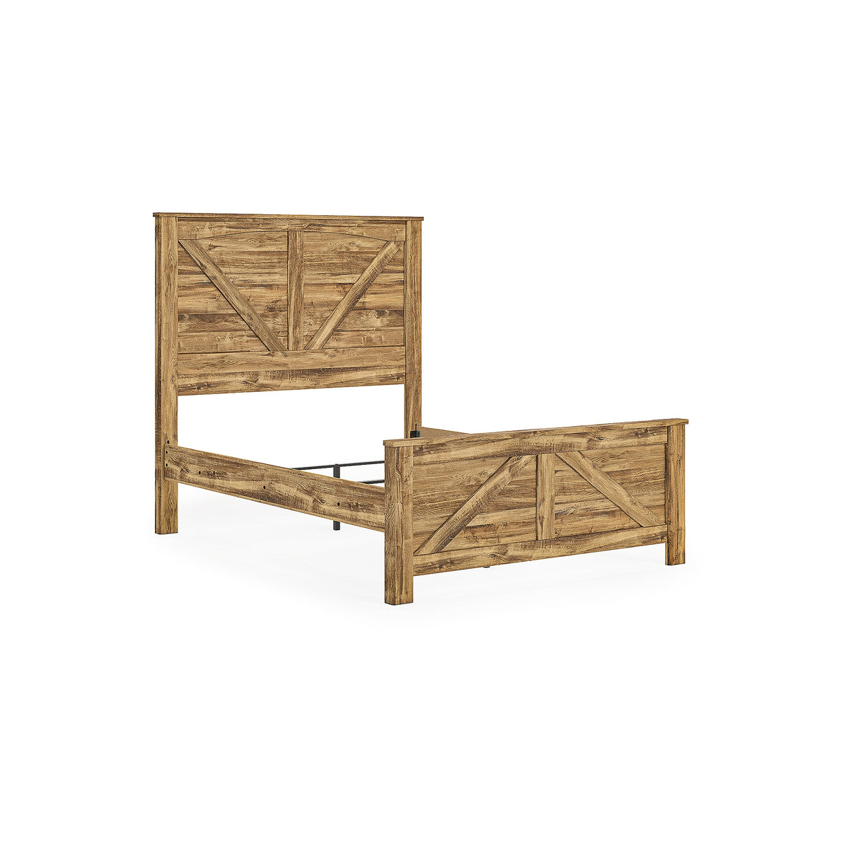 Maystonna Queen Crossbuck Panel Bed (PCB1580-SI) - Image 3