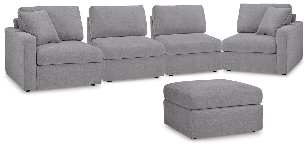 Modmax 4-Piece Sectional and Ottoman (92104-SI)