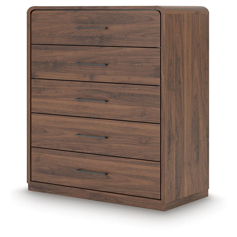 Fortlorn King Panel Bed, Dresser, Mirror and Chest (PCB386-SI) - Image 15