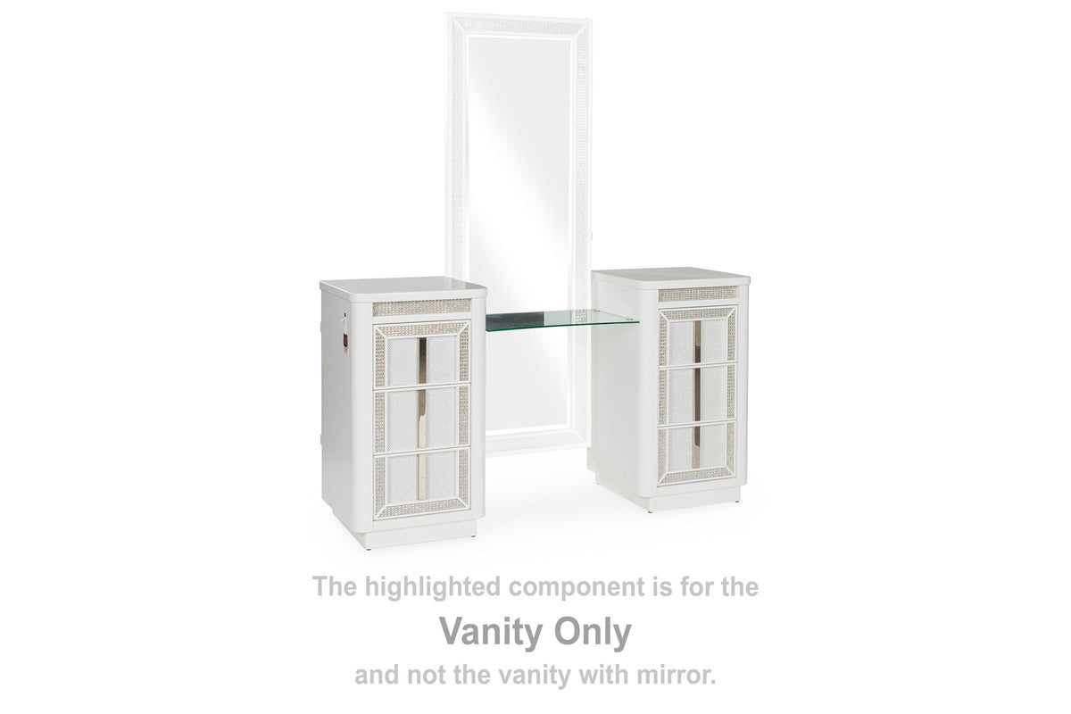 Chalanna Vanity (Youth) - White  (B822-SI)