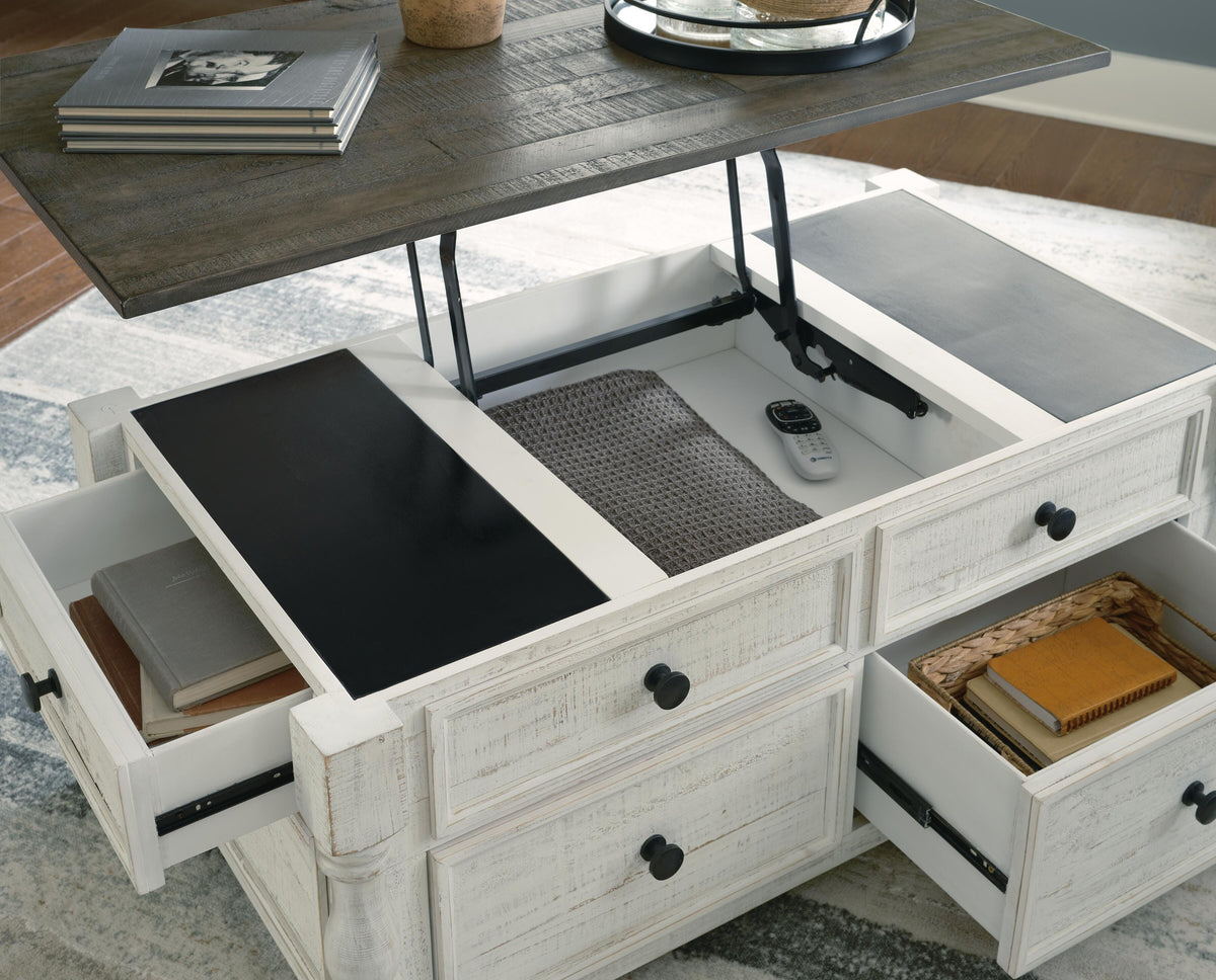 Havalance Lift Top Coffee Table and 2 End Tables - White/Gray  (T994-SI) - Image 17