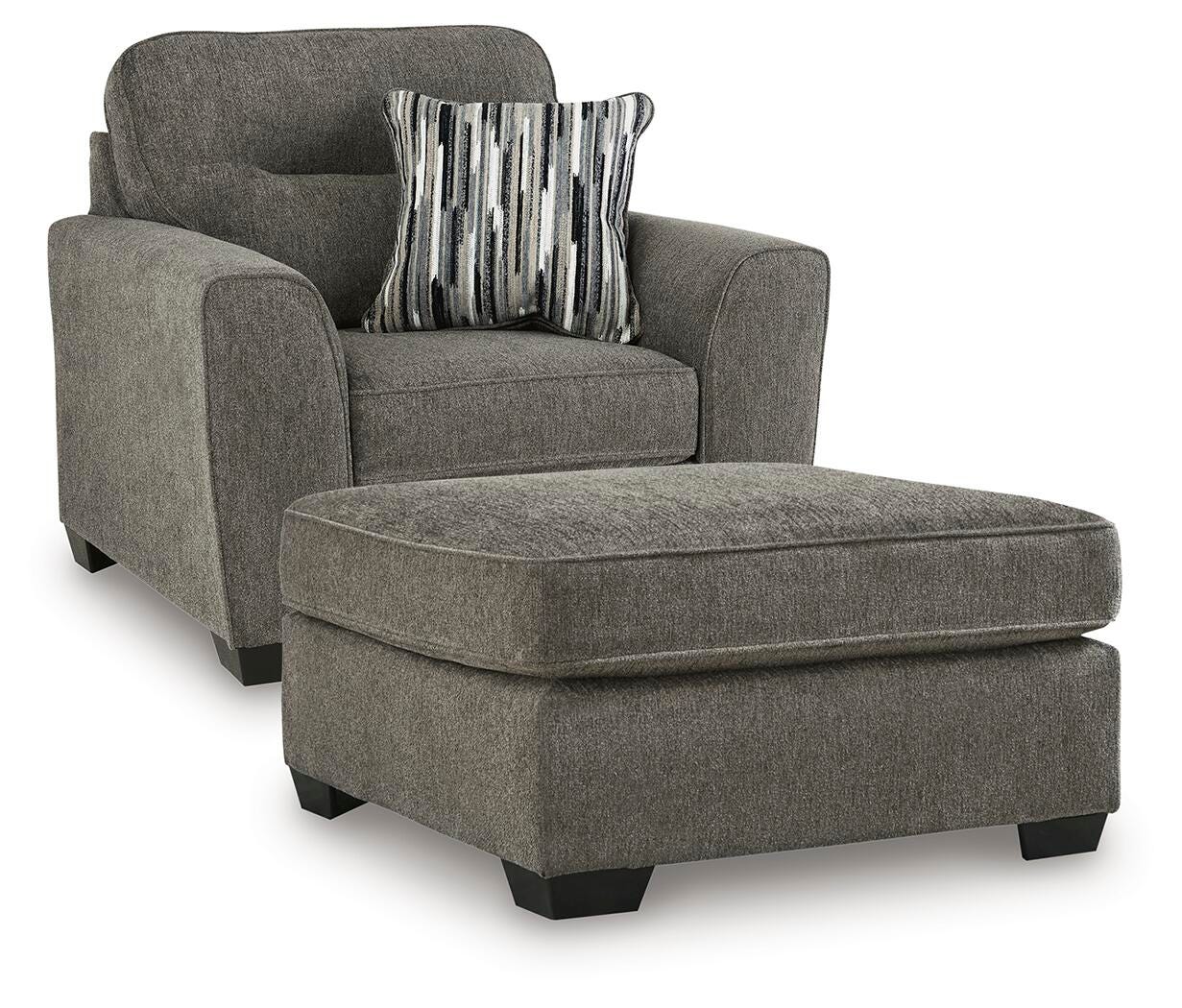 Olten Oversized Chair and Accent Ottoman (31305-SI)