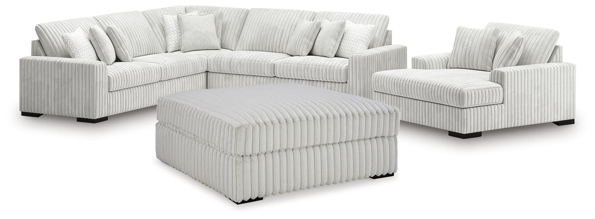 Stupendous 4-Piece Sectionals and Ottoman (25903-SI)