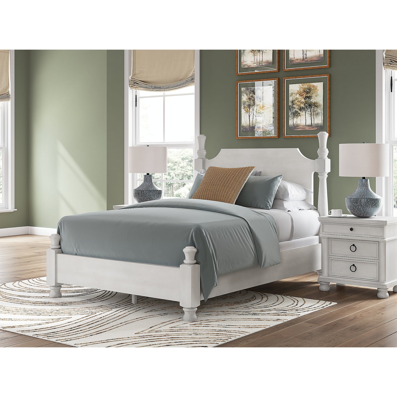 Rowlenstown Queen Poster Bed, Dresser and Mirror (PCB823-SI) - Image 16