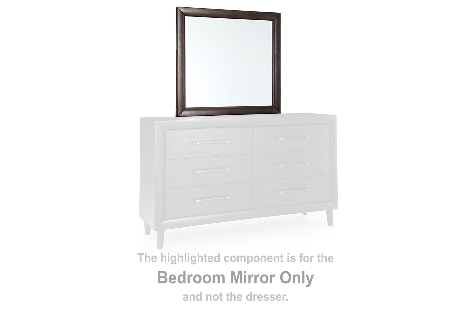 Dantenton Bedroom Mirror - Merlot  (B611-SI) - Image 3