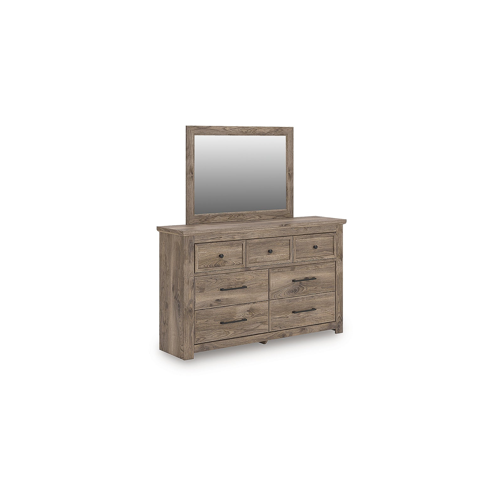Rusticott Queen Poster Bed, Dresser, Mirror and Nightstand (PCB2260-SI) - Image 3