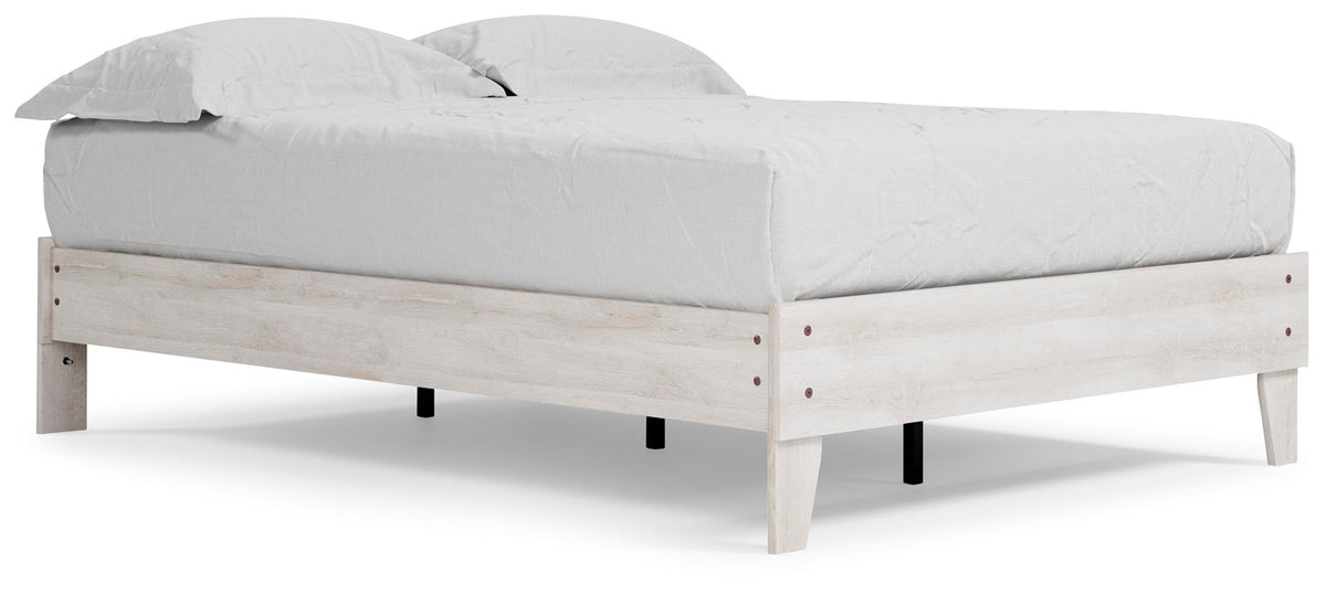 Shawburn Platform Bed - Whitewash  (EB4121-SI) - Image 14