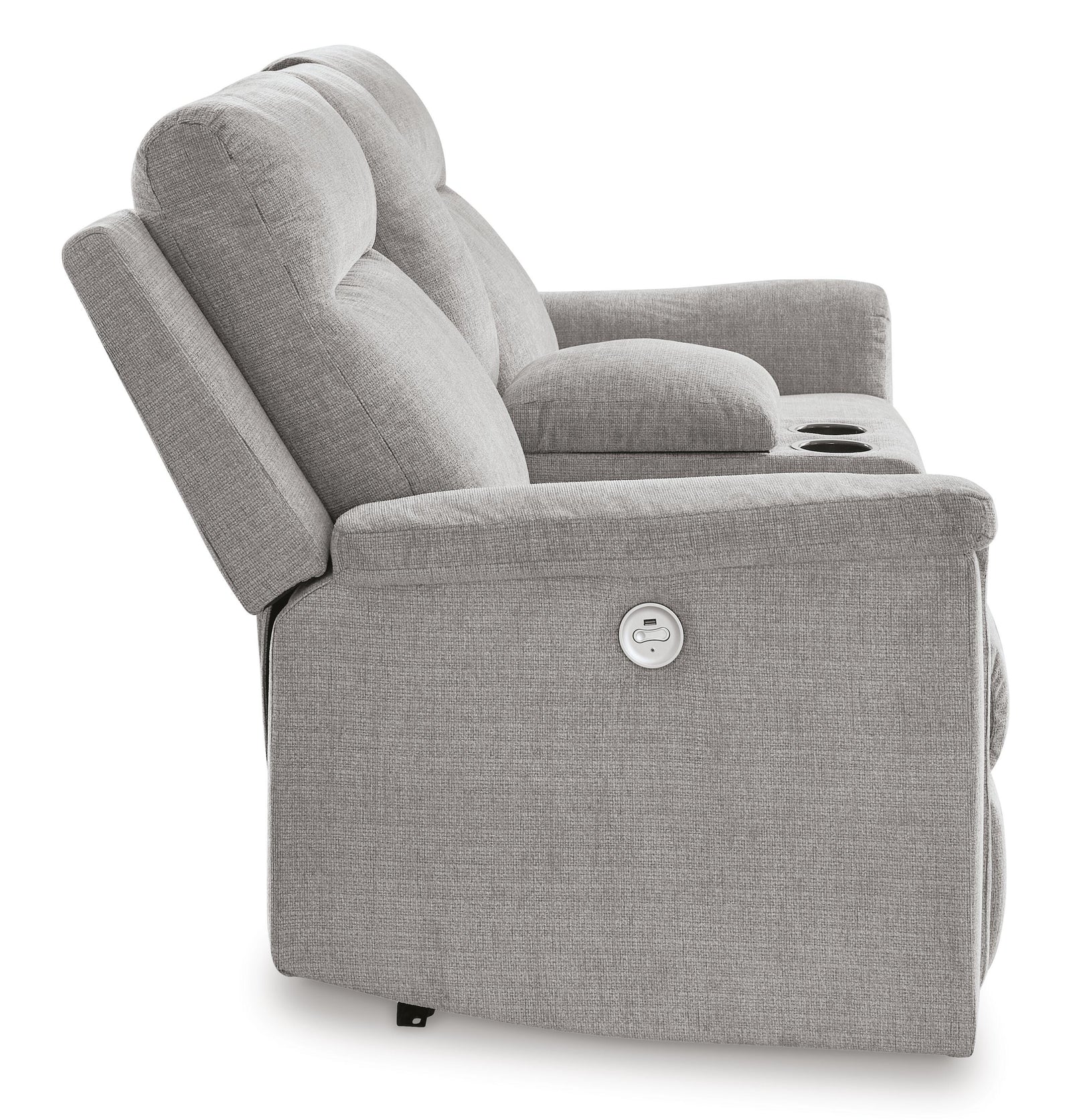 Barnsana Power Reclining Loveseat with Console (33201-SI) - Image 20