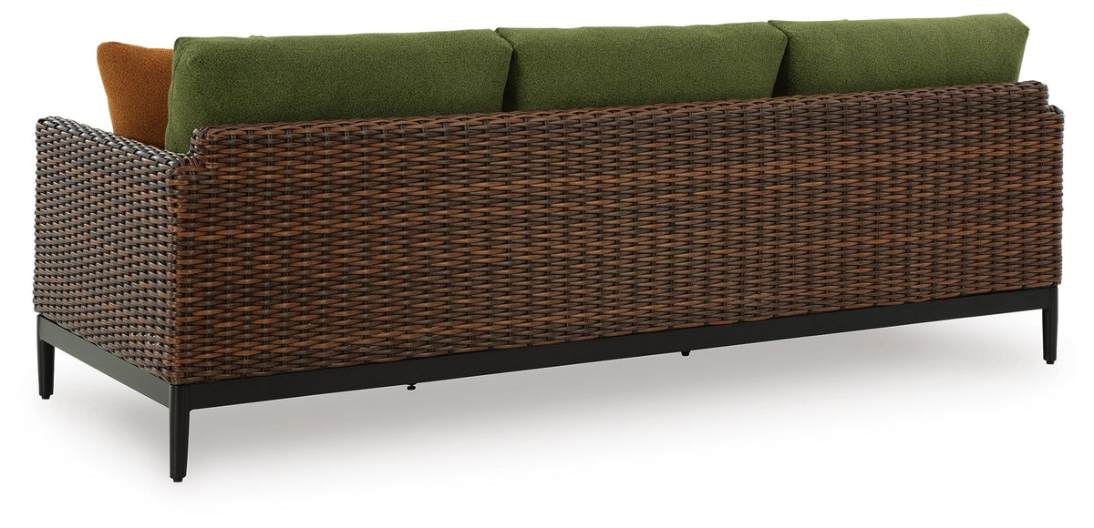 Horizon Hall Outdoor Sofa, 2 Lounge Chairs and 2 Ottomans (P572-SI) - Image 12