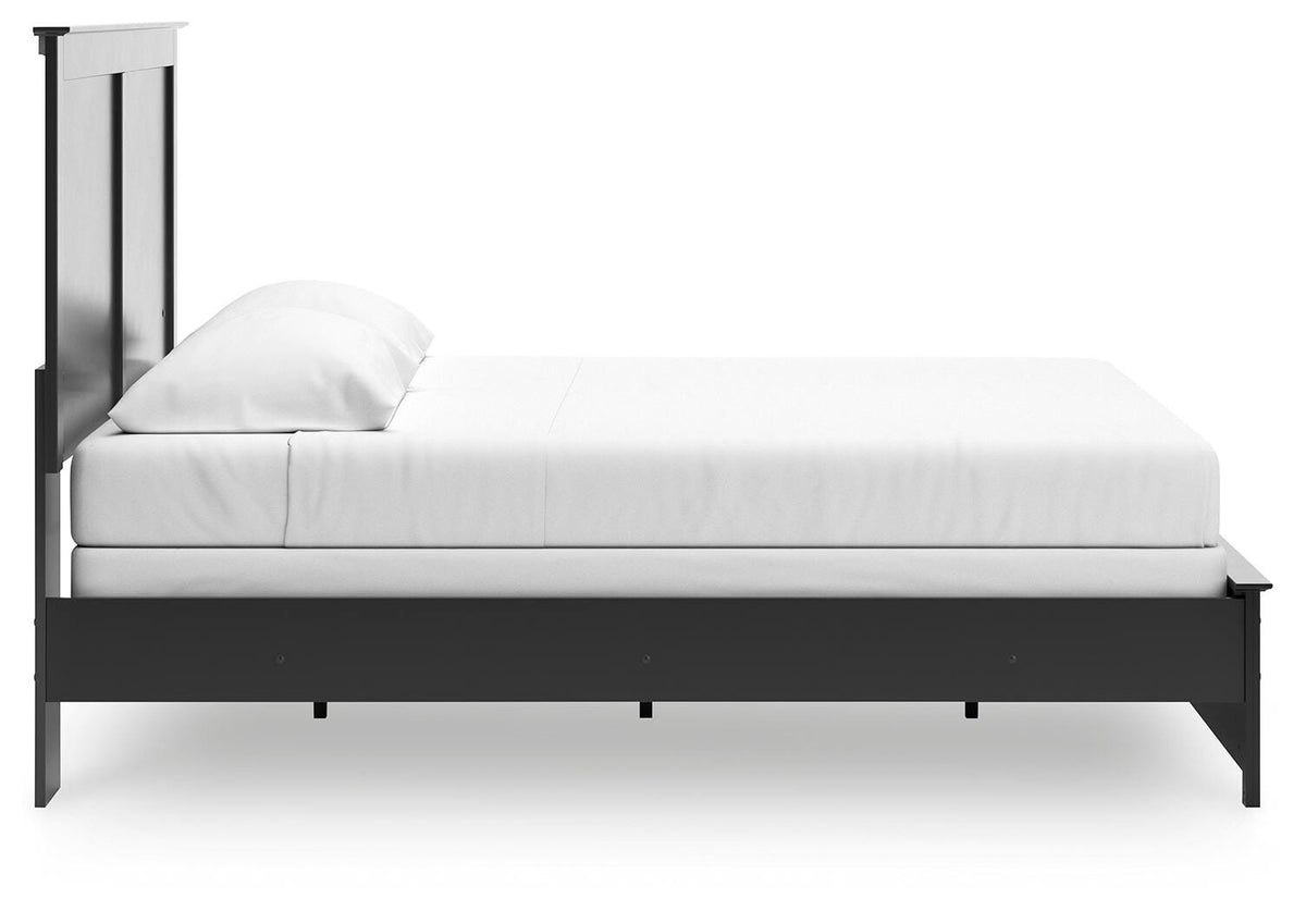 Maribel Panel Bed - Black  (B138-SI) - Image 7