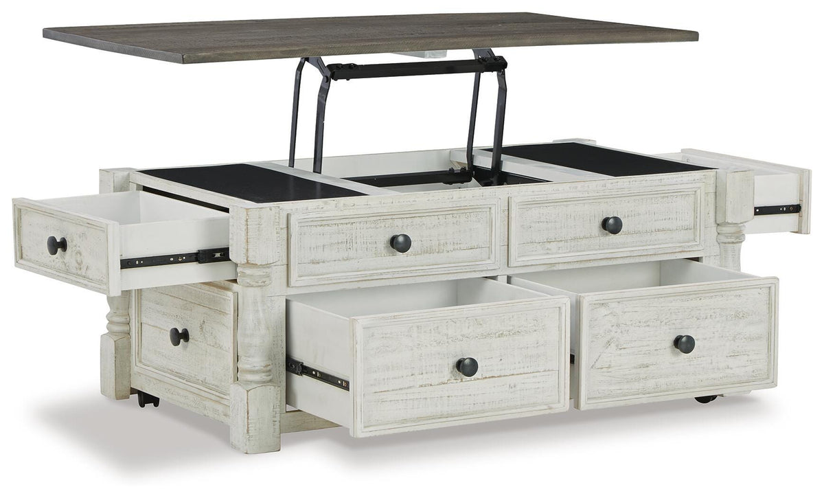 Havalance Lift-Top Coffee Table - White/Gray  (T994-SI) - Image 2