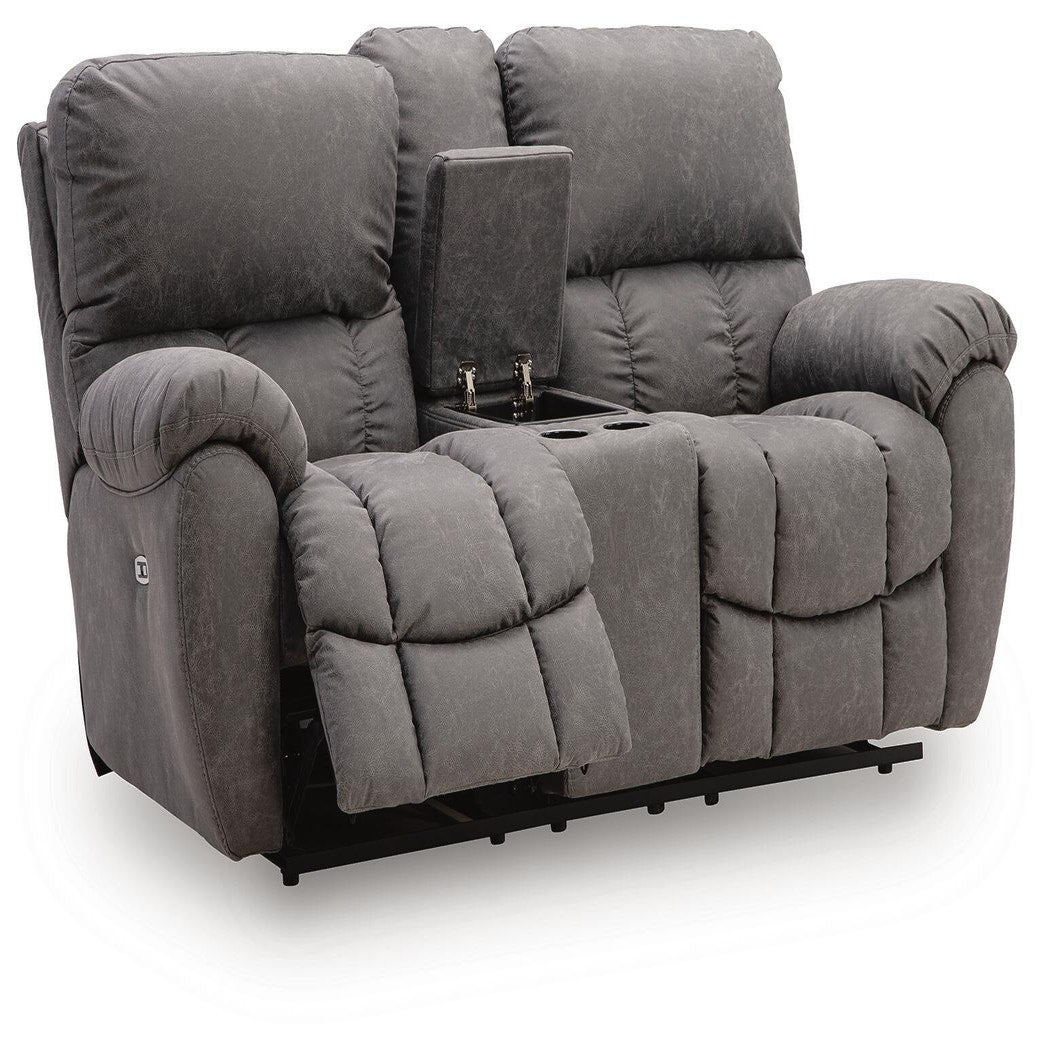 Bakerstein Power Reclining Loveseat with Console (PC12503-SI) - Image 4
