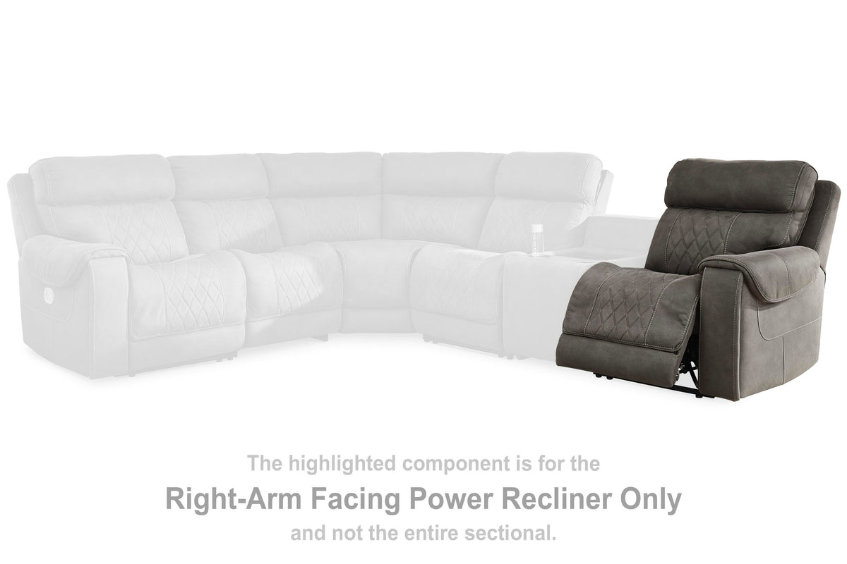 Hoopster Right-Arm Facing Power Recliner (23703-SI) - Image 5