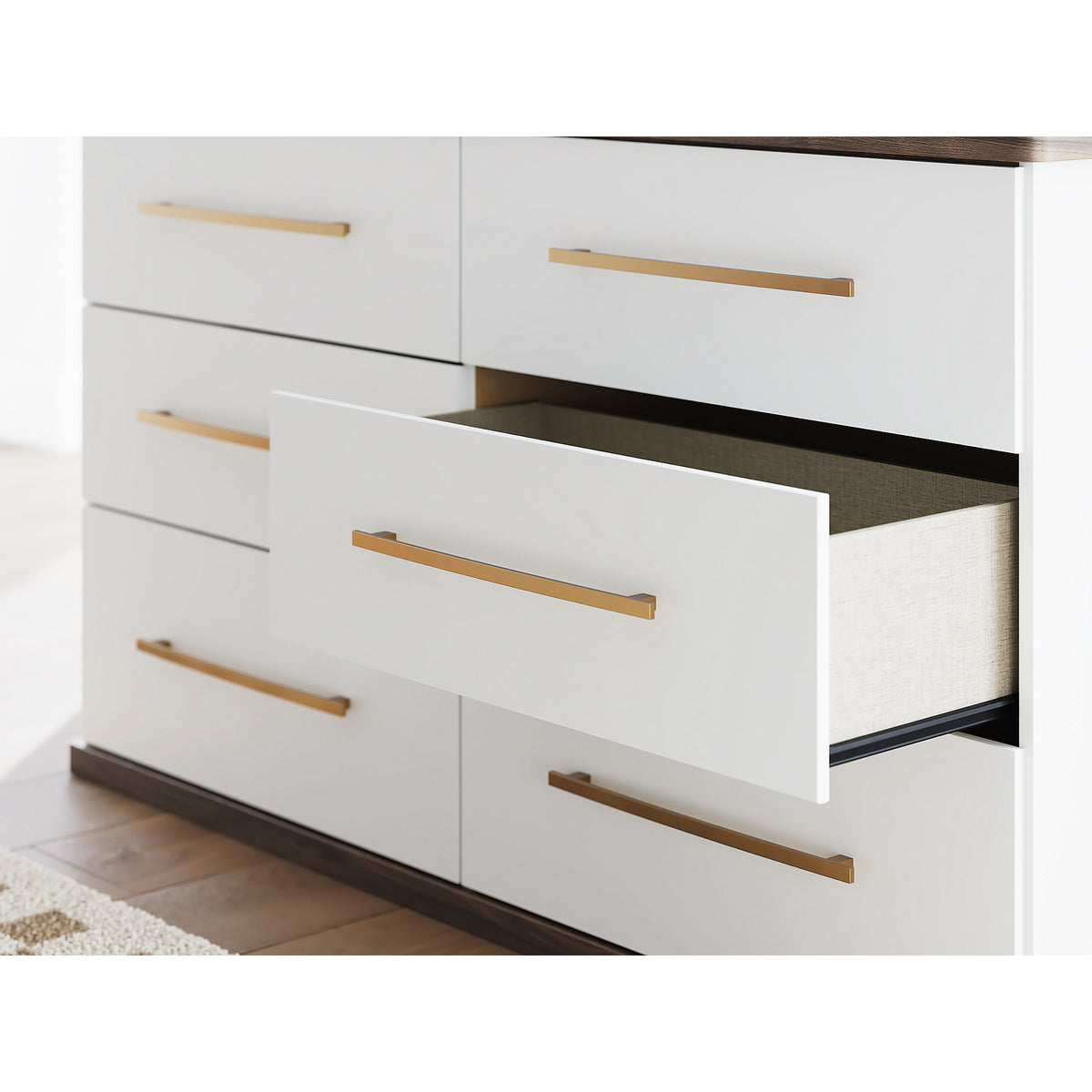 Kendanport King Upholstered Bed, Dresser and Nightstand (PCB1108-SI) - Image 26