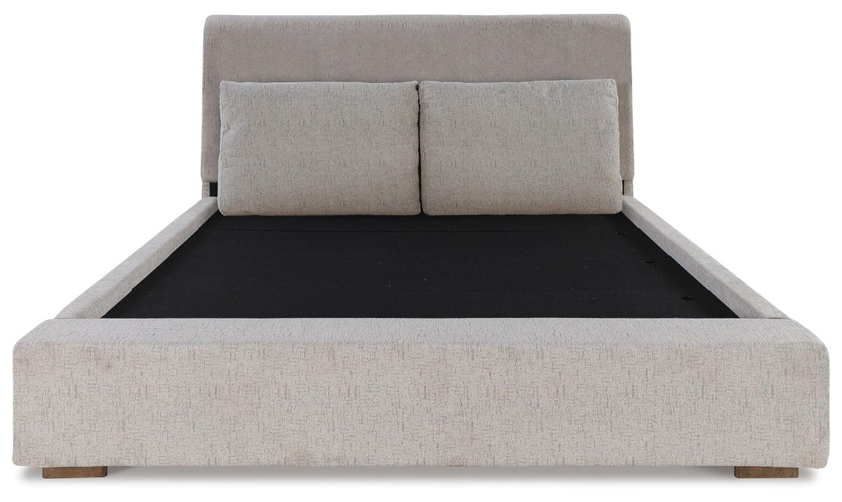 Cabalynn Upholstered Bed, Dresser and 2 Nightstands - Light Brown  (B974-SI) - Image 10