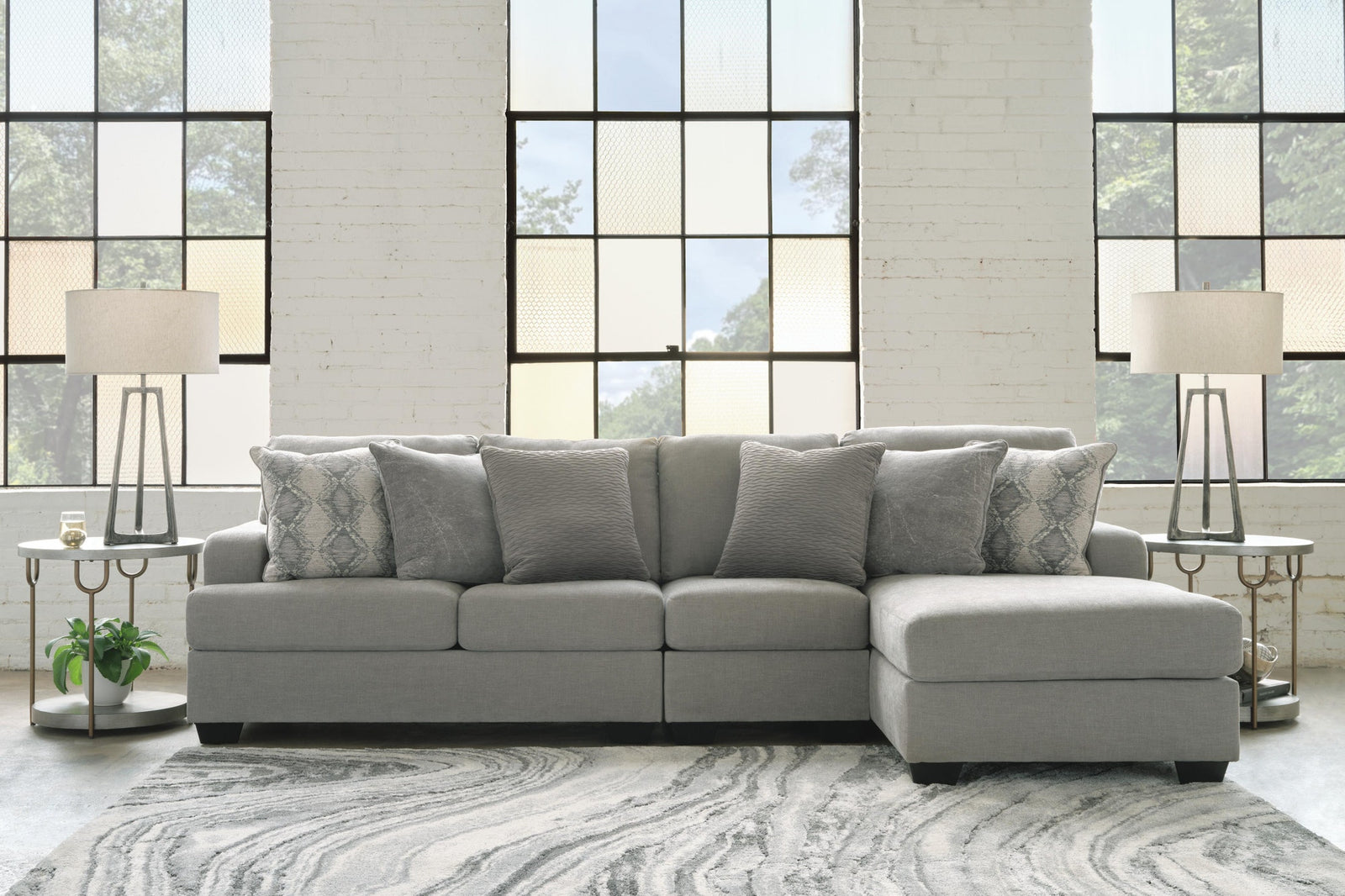Keener 3-Piece Sectional with Chaise (11001-SI) - Image 5