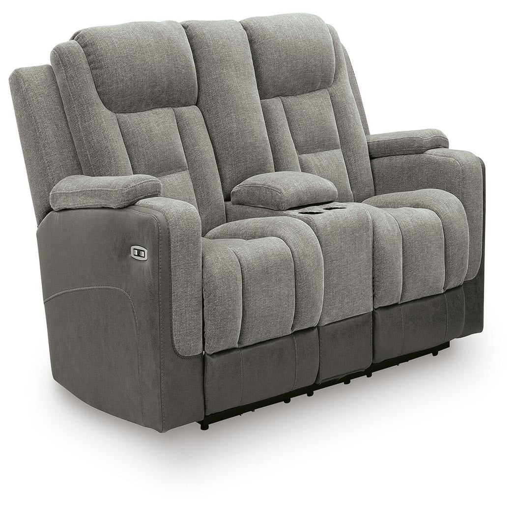 Mixed Motion Power Reclining Loveseat with Console (PC83505-SI) - Image 3