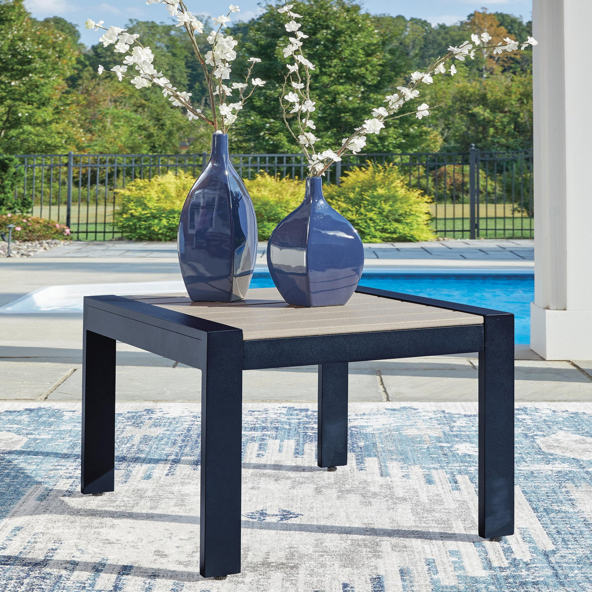East Beach Outdoor Bar Table with Fire Pit (PCP587-SI) - Image 36