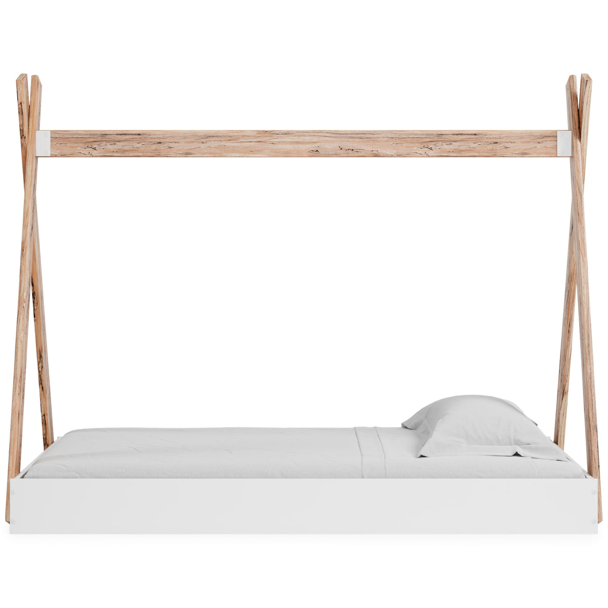 Piperton Tent Complete Bed in Box (Youth) - Two-tone Brown/White  (EB1221-SI) - Image 5