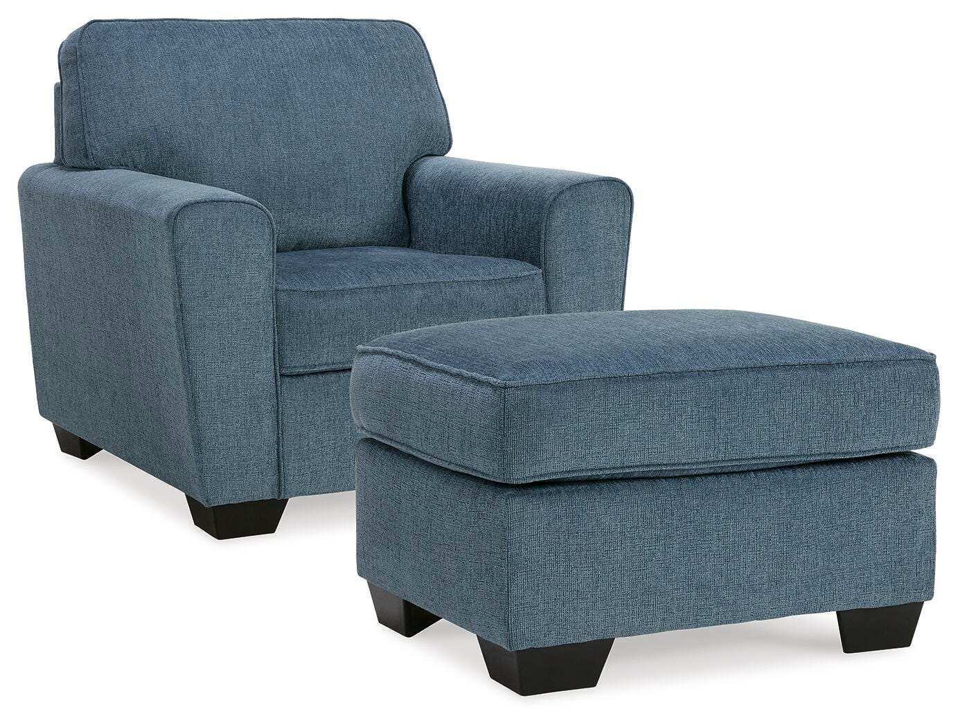 Cashton Chair and Ottoman (40605-SI)