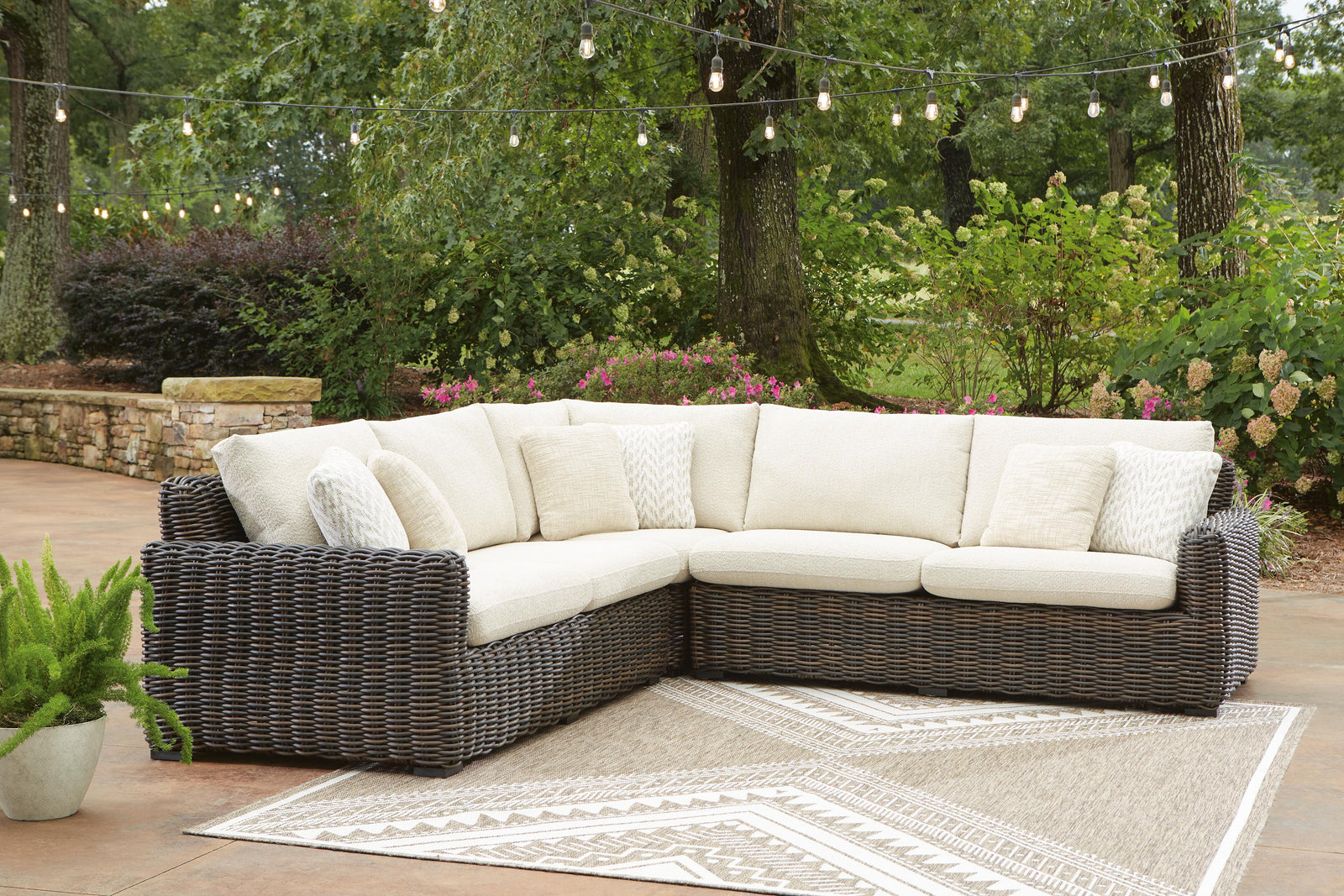 Kimora 3-Piece Outdoor Sectional (P711-SI) - Image 3