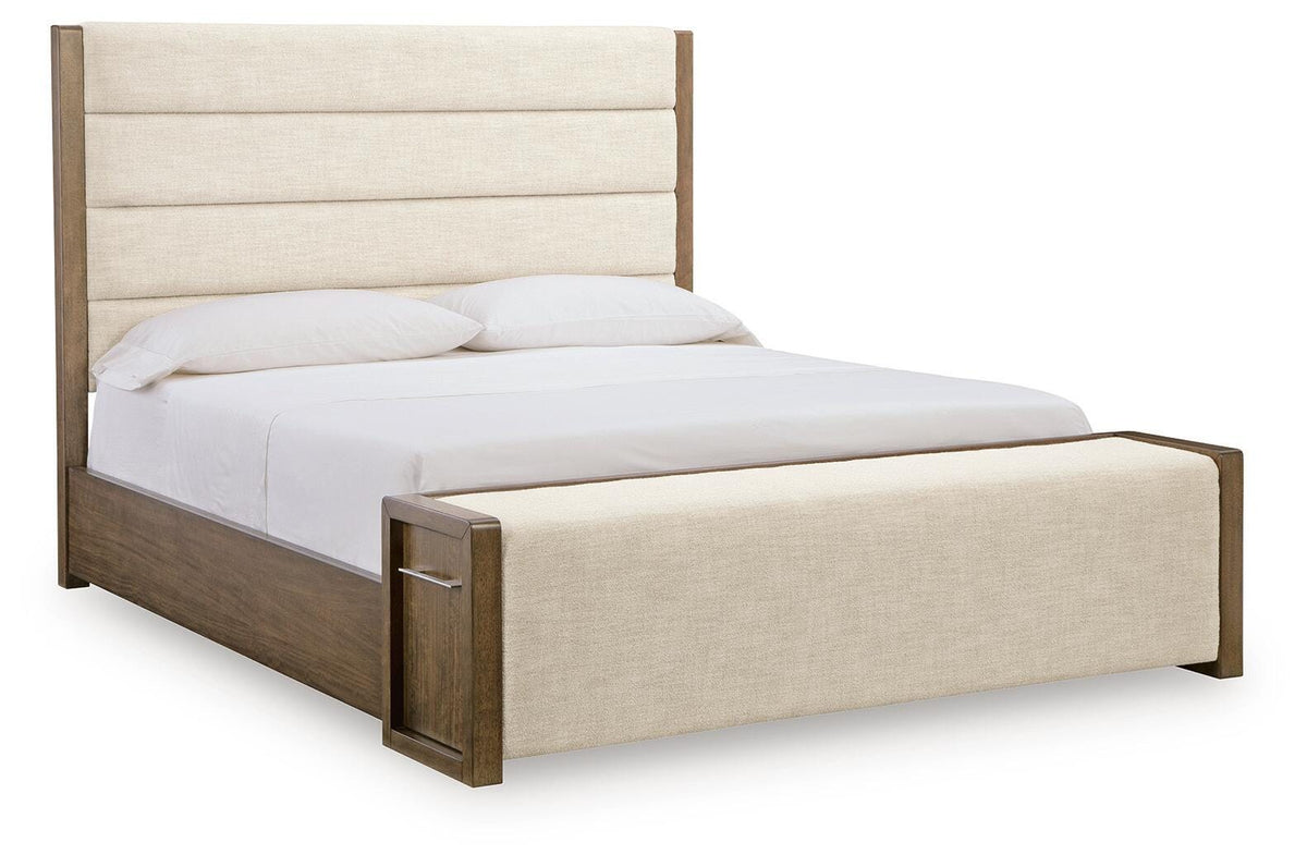 Marxmore Upholstered Storage Bed - Brown  (B863-SI)