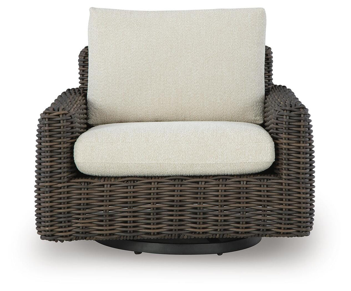 Kimora Outdoor Right and Left-arm Facing Loveseat with Cushion (Set of 2) (P711-SI) - Image 20