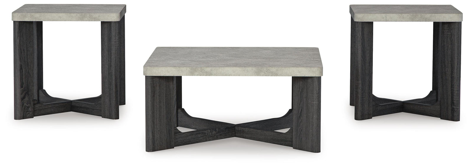 Sharstorm Table (Set of 3) - Two-tone Gray  (T251-SI) - Image 2