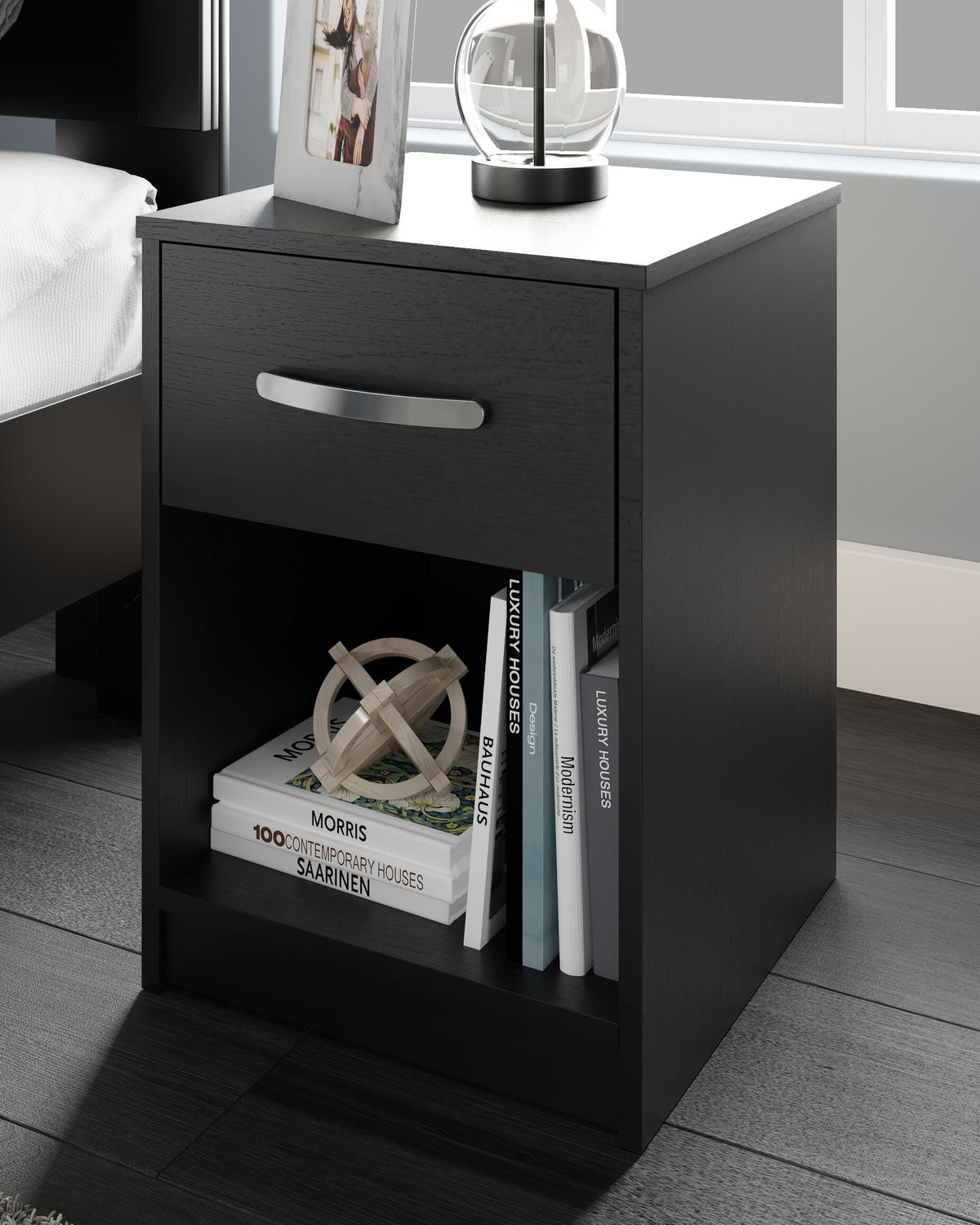 Finch Nightstand - Black  (EB3392-SI) - Image 2