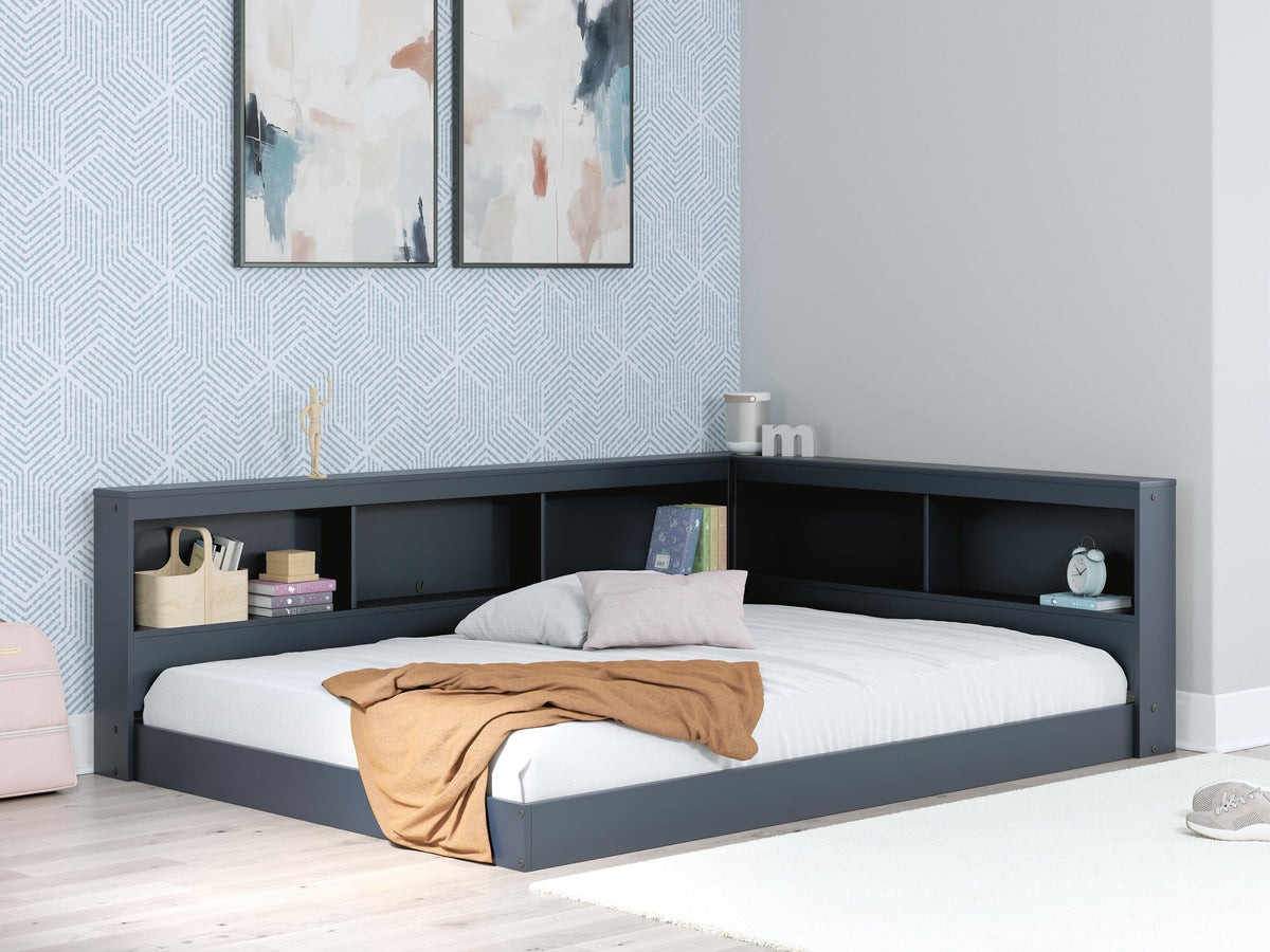 Simmenfort Bookcase Storage Bed (Youth) - Navy Blue  (EB1528-SI) - Image 10