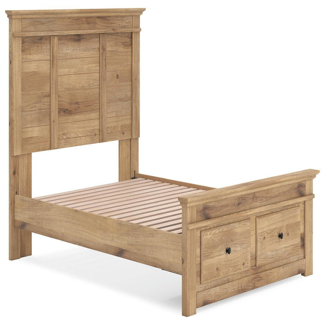 Makidern Full Panel Storage Bed, Dresser and Mirror (PCB1170-SI) - Image 13