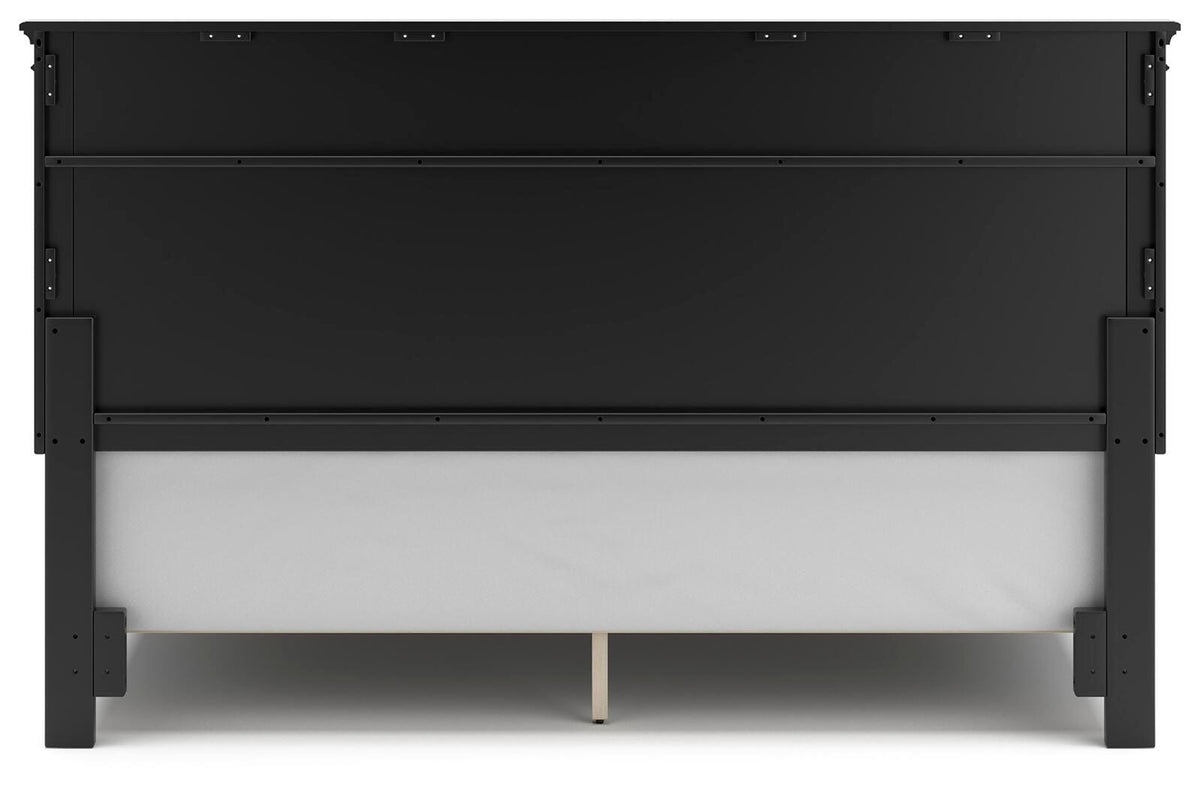 Lanolee Panel Bed, Dresser and Mirror - Black  (B687-SI) - Image 10