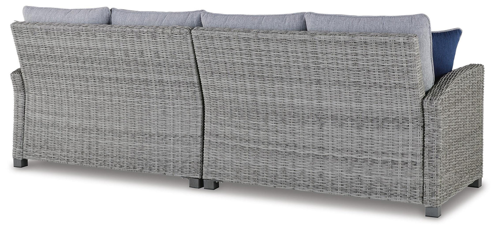 Naples Beach Outdoor Right and Left-arm Facing Loveseat with Cushion (Set of 2) (P439-SI) - Image 3