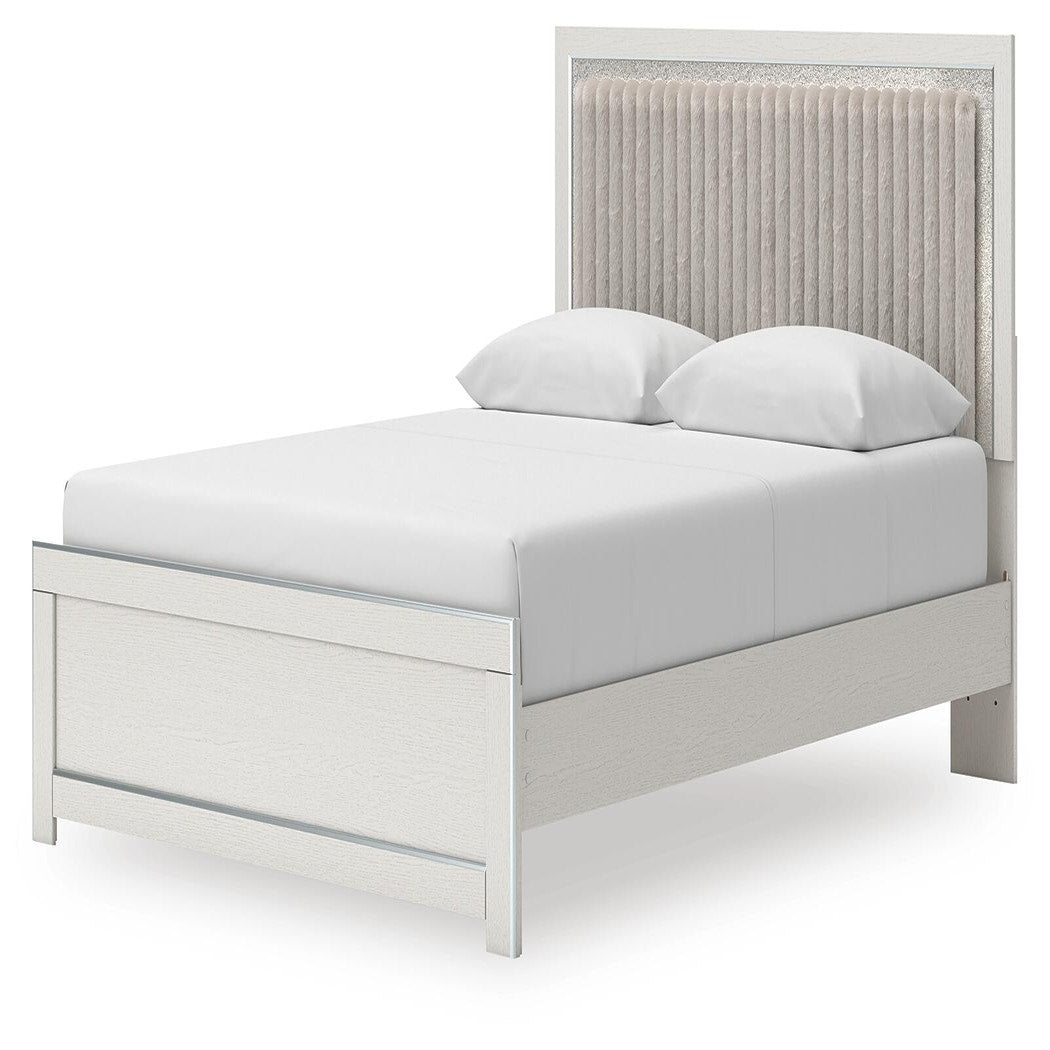 Zuraleus Queen Upholstered Panel Platform Bed (PCB3381-SI) - Image 3