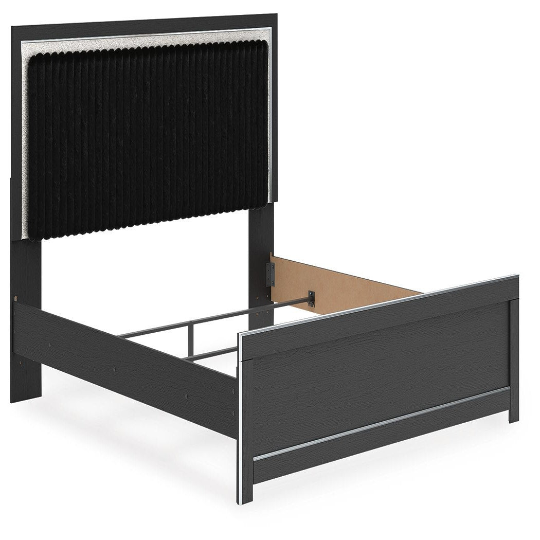 Zuraleus King Panel Bed, Dresser, Mirror and Nightstand (PCB3380-SI) - Image 11