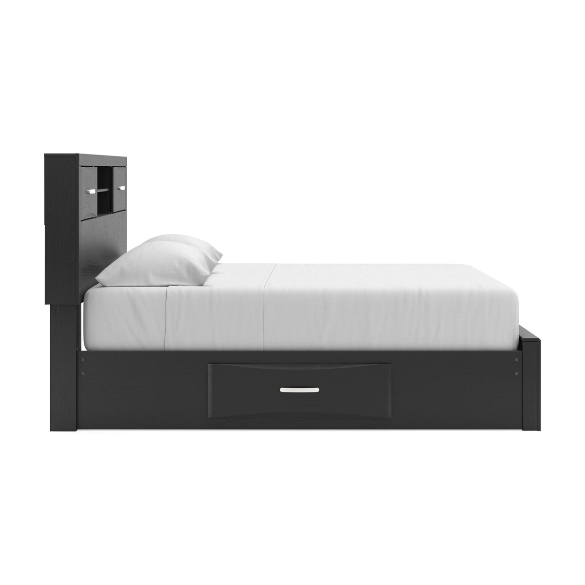 Stabotta King Bookcase Bed with Storage (PCB1755-SI) - Image 8