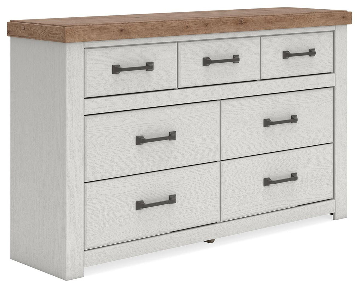 Savonport Dresser - White/Brown  (B4615-SI)
