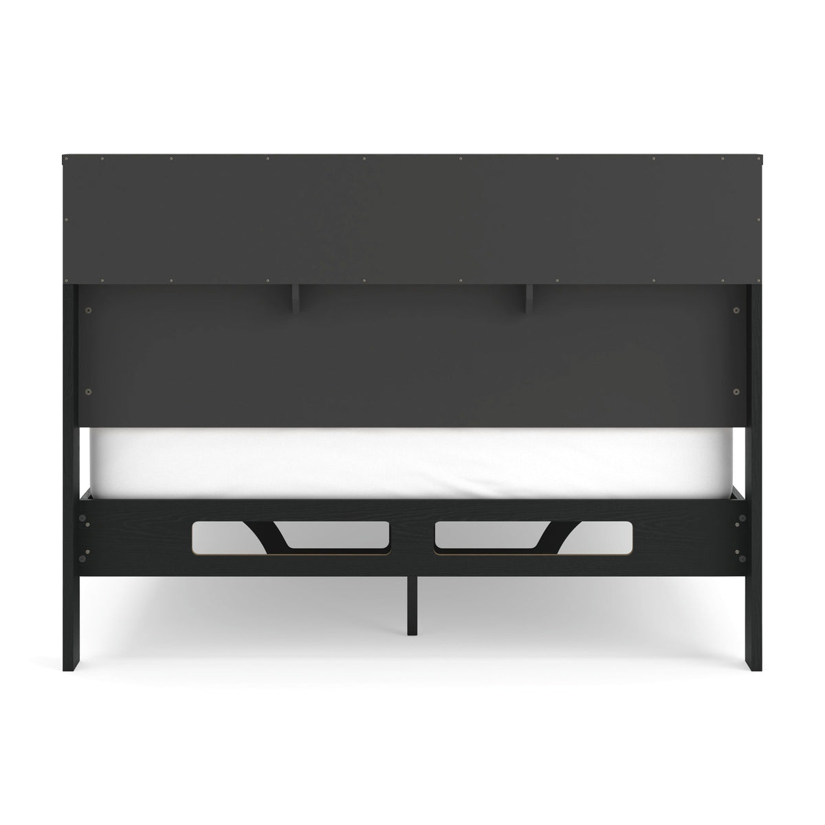 Kozmour Bookcase Complete Bed Frame - Black/Brown  (EB1460-SI) - Image 6