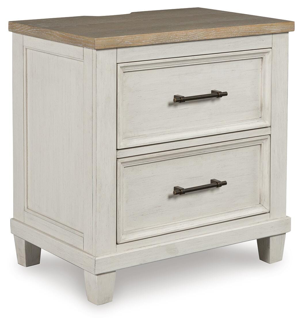 Shaybrock Nightstand - Antique White/Brown  (B683-SI) - Image 2