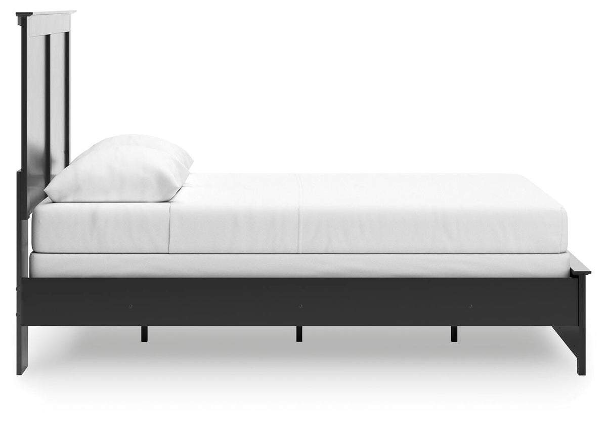 Maribel Panel Bed with Dresser, Mirror and 2 Nightstands - Black  (B138-SI) - Image 11