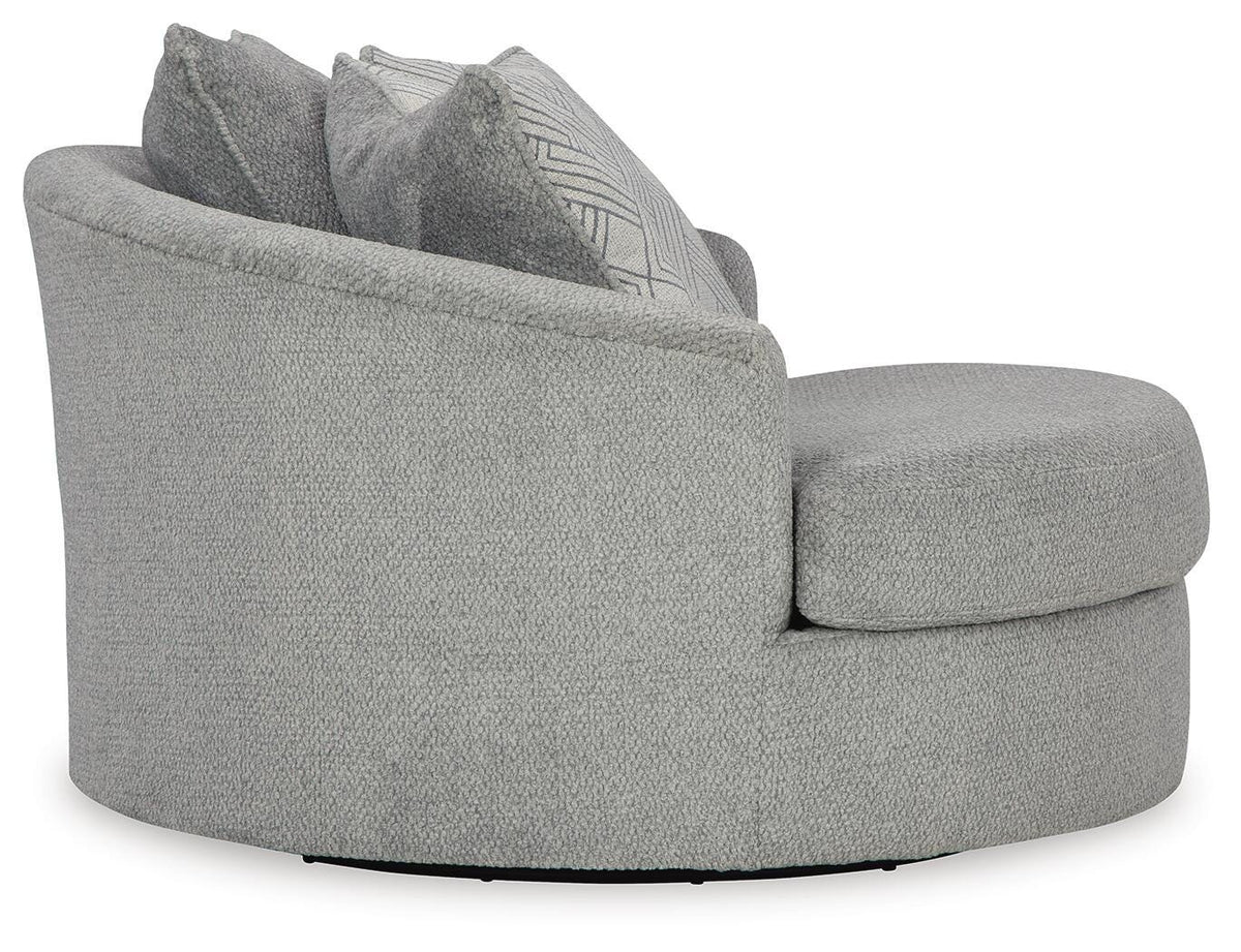 Casselbury Oversized Swivel Chair and Ottoman (52906-SI) - Image 4
