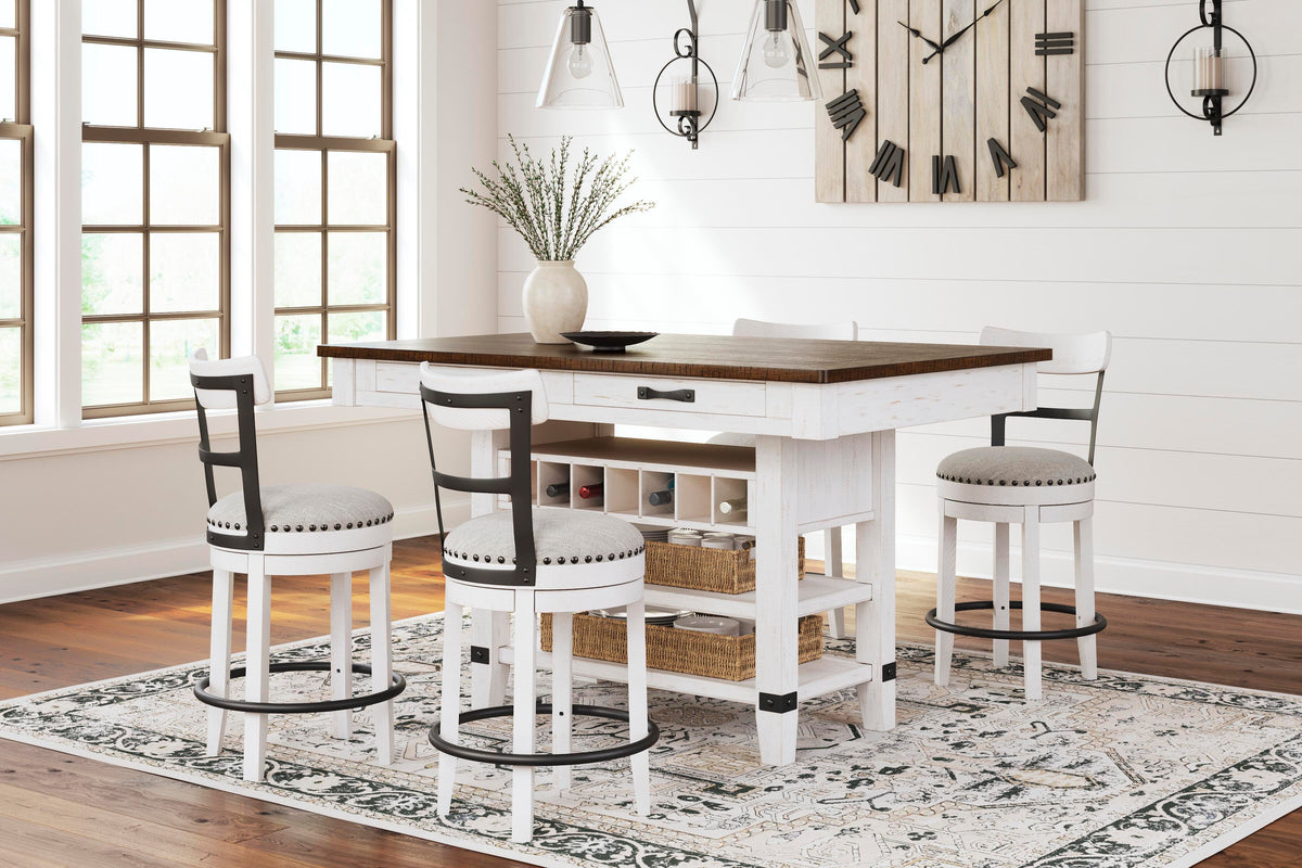 Valebeck Counter Height Dining Table and 4 Barstools (D546-SI) - Image 13