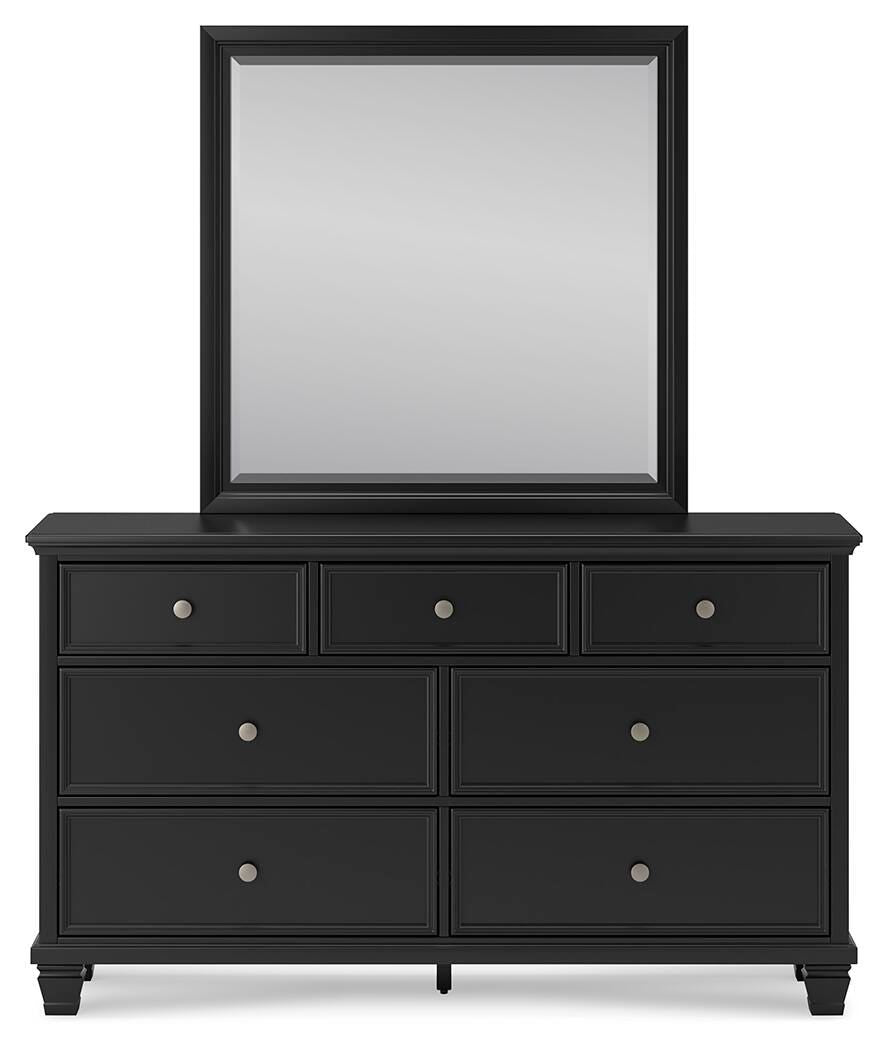 Lanolee Panel Bed, Dresser, Mirror and Nightstand (B687-SI) - Image 2