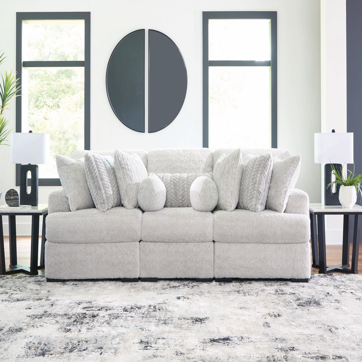 Cuddle Plush 3-Piece Sectional (PC59106-SI) - Image 2