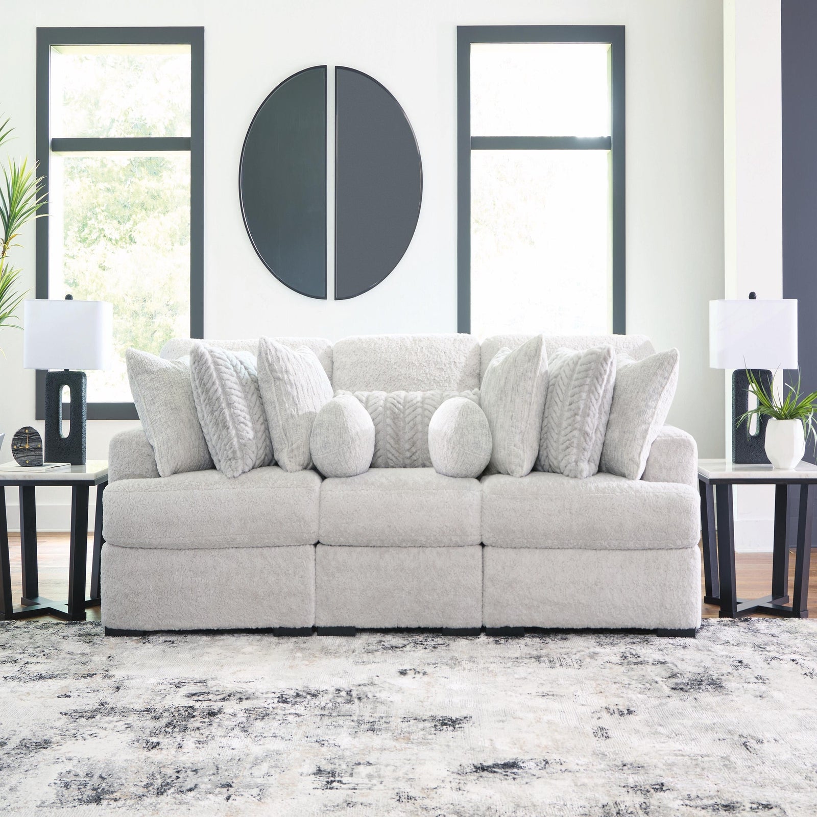 Cuddle Plush 3-Piece Sectional (PC59106-SI) - Image 2