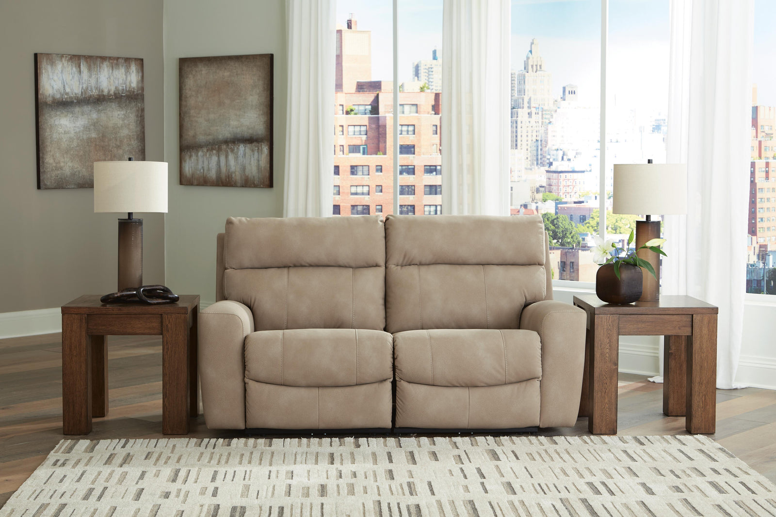 Next-Gen Durapella 2-Piece Power Reclining Sectional Loveseat (61004-SI) - Image 2
