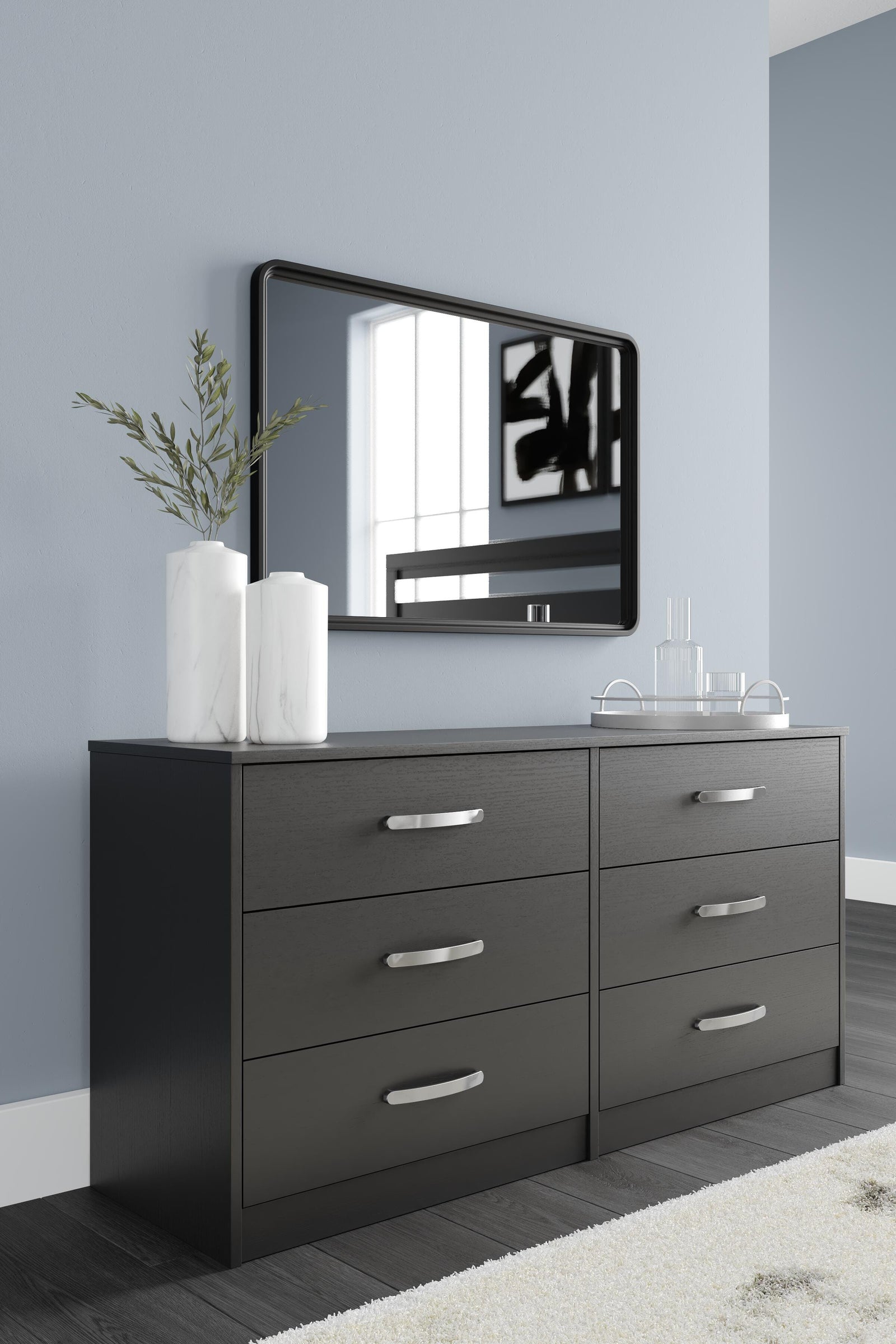 Finch Dresser - Black  (EB3392-SI) - Image 8