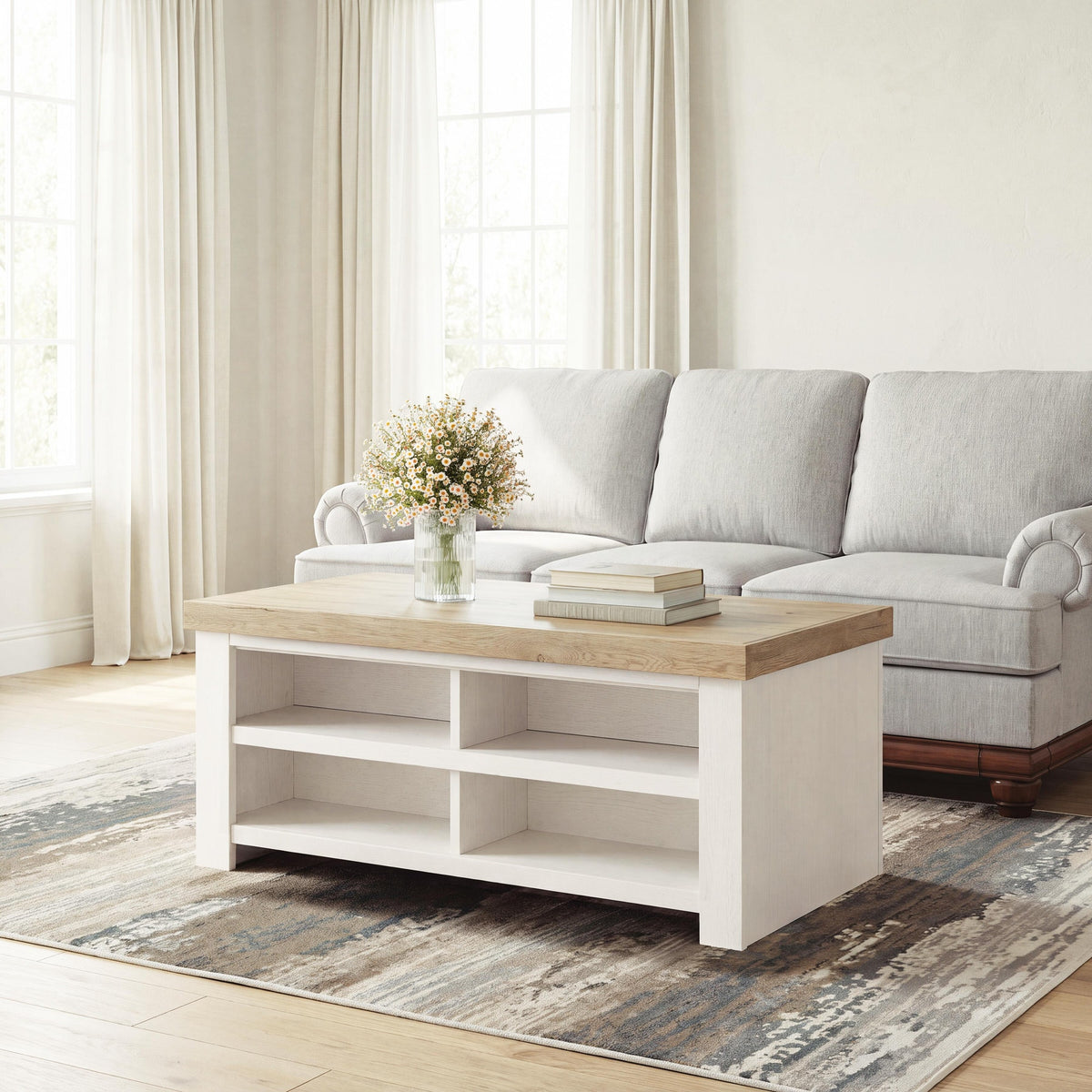 Savonport Coffee Table - White/Brown  (T4615-SI) - Image 8