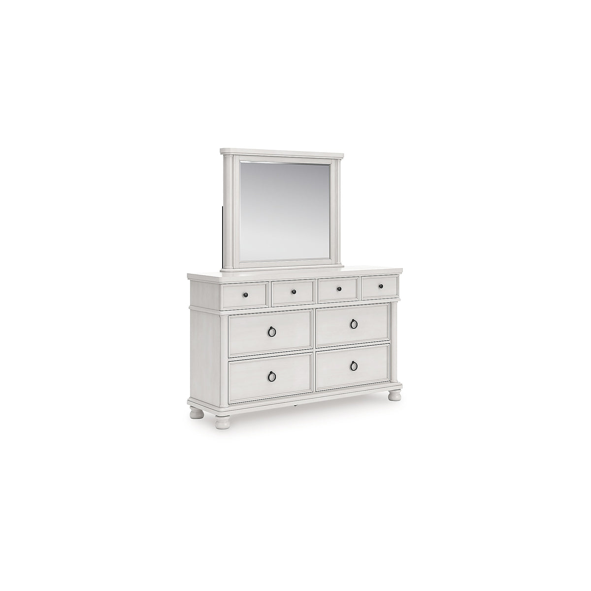 Rowlenstown Queen Poster Bed, Dresser and Mirror (PCB823-SI) - Image 3