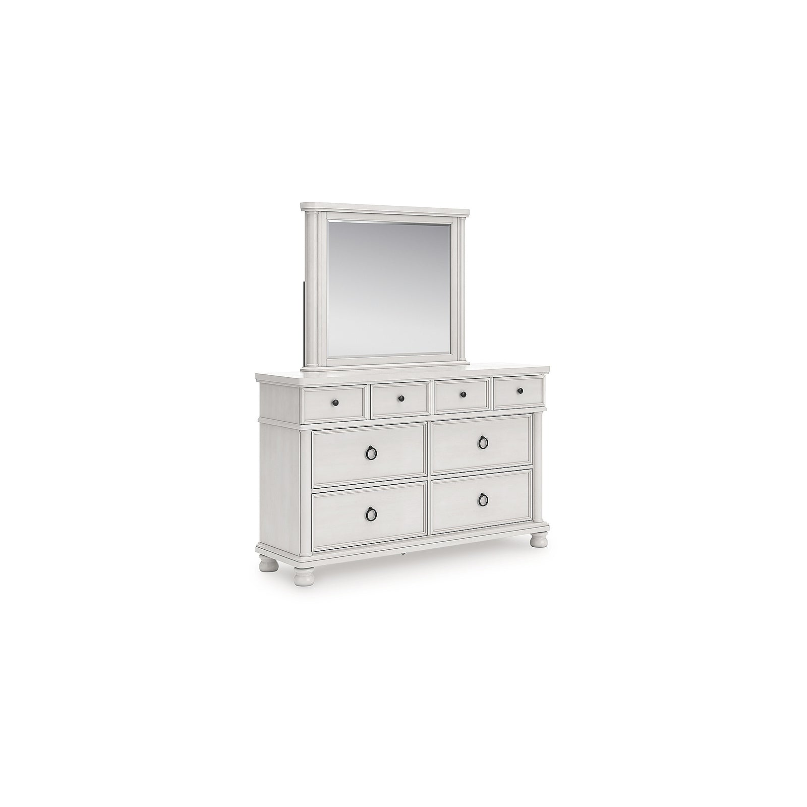 Rowlenstown Queen Poster Bed, Dresser and Mirror (PCB823-SI) - Image 3